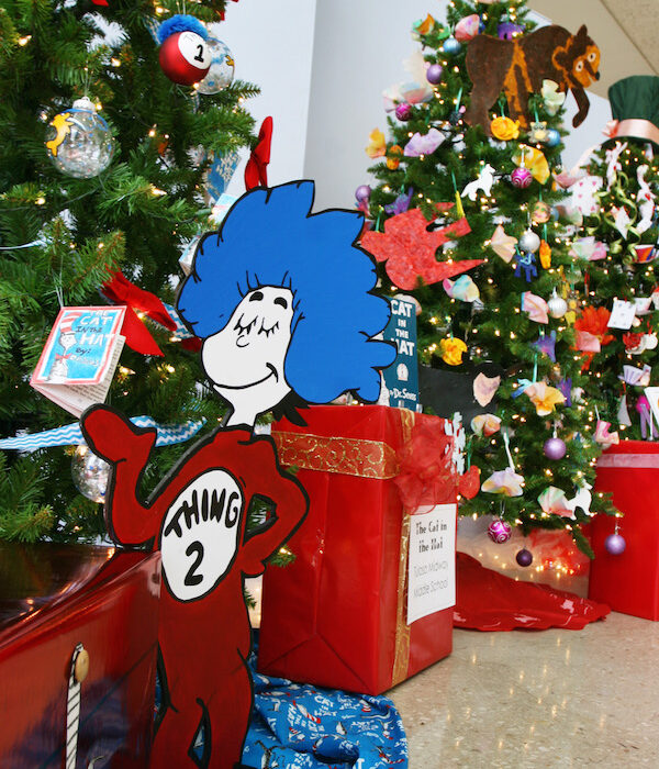 Dr. Suess was just one of the favorite children's books that made its way onto a Christmas tree at the Art Museum of South Texas. Be sure to clear off all decorations before taking your tree to be recycled. Photo by Carrie Robertson Meyer/Third Coast Photo