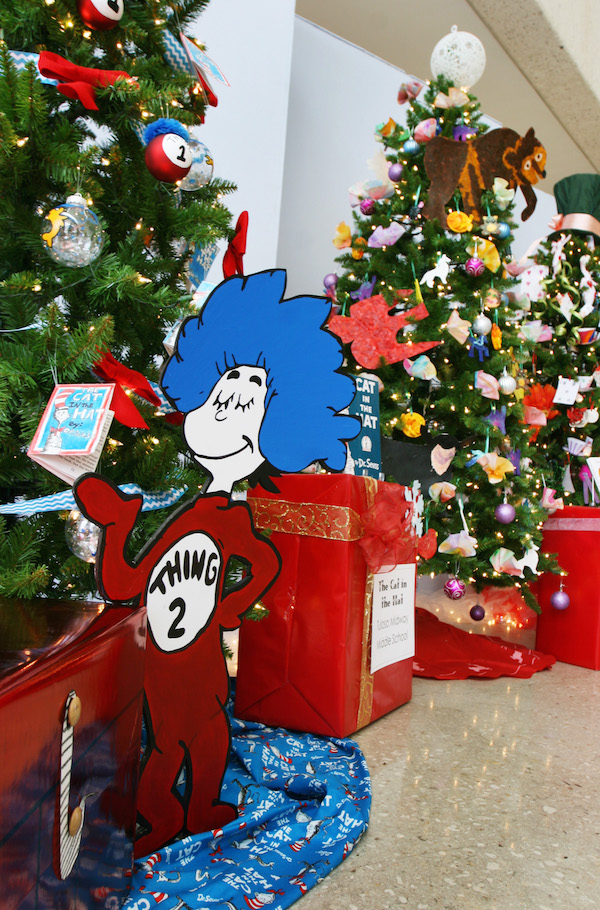 Dr. Suess was just one of the favorite children's books that made its way onto a Christmas tree at the Art Museum of South Texas. Be sure to clear off all decorations before taking your tree to be recycled. Photo by Carrie Robertson Meyer/Third Coast Photo