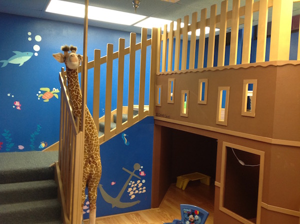 The playroom at the Ronald McDonald House in Corpus Christi was painted and decorated by a Girl Scout seeking to earn a couple of merit badges. Much of the work done at the house is donated. Photo by Suzanne Freeman