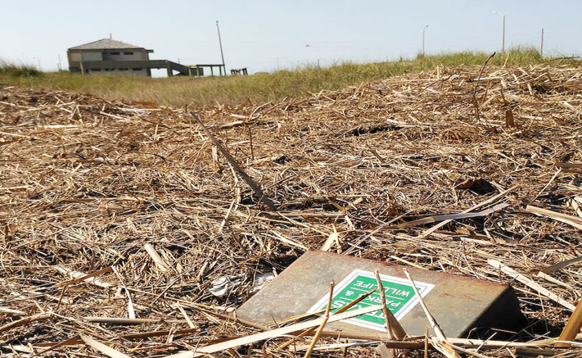 While Mustang Island State Park's beach and dunes did not sustain any damage from Hurricane Harvey, much of the park’s infrastructure was destroyed. Courtesy photo