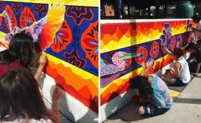 K Space Contemporary’s Mural Arts Camp focused its campers on working collectively on a large-scale mural project throughout five weeklong sessions.