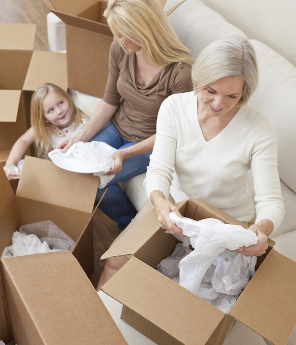 Organize your move with the help of family or friends. Always carefully mark the contents of each box so unpacking and setting up the new place will be much easier.