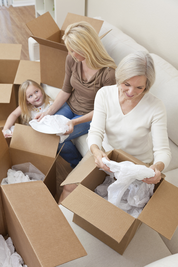 Organize your move with the help of family or friends. Always carefully mark the contents of each box so unpacking and setting up the new place will be much easier.