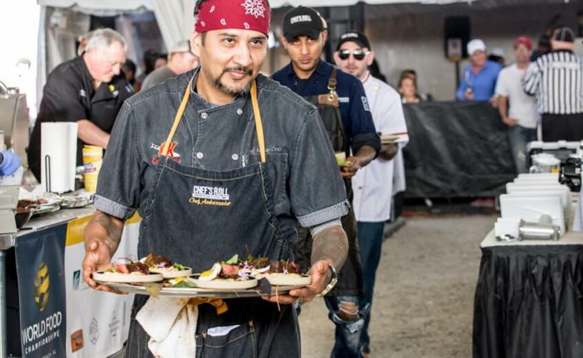 A competitor in the World Food Championship in November 2017 in Orange Beach, Alabama. The 2018 championships will be held Nov. 7-11, also in Orange Beach. Courtesy photo