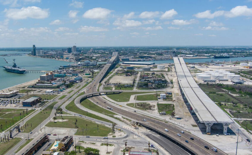 The old Harbor Bridge (left) is expected to be completely removed by 2025 after the new bridge is operational. That is expected to happen in 2023. Courtesy photo