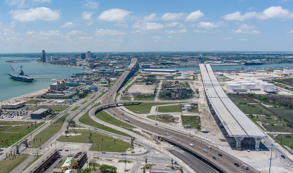 The old Harbor Bridge (left) is expected to be completely removed by 2025 after the new bridge is operational. That is expected to happen in 2023. Courtesy photo