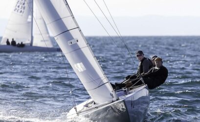 Day 2 competition in the 2018 Etchells World Championships in Brisbane, Australia, in October. The 2019 competition will be held in Corpus Christi on June 19-29 and hosted by the Corpus Christi Yacht Club. Courtesy photo