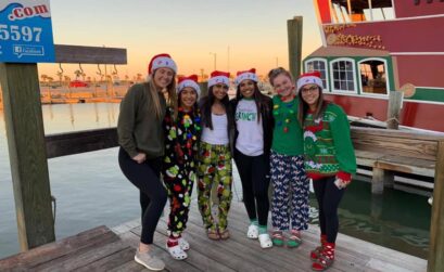 Warm pajamas are recommended before boarding the Red Dragon pirate cruise for the illuminated boat parade in Port Aransas, which is 6-8 p.m. Saturday, December 7. Courtesy photo