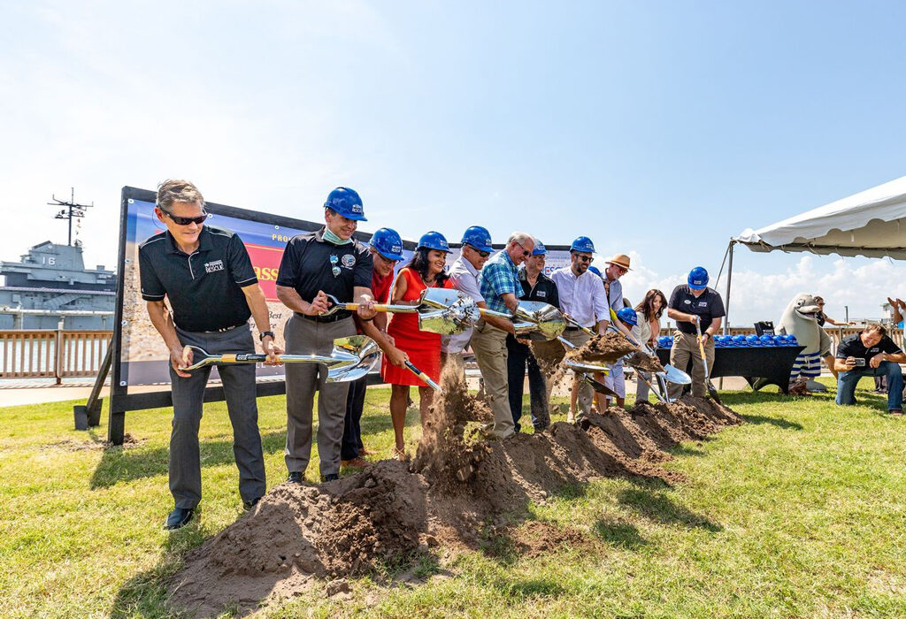 Officials broke ground to officially mark the start of construction of the Corpus Christi Center for Wildlife Rescue, part of the Texas State Aquarium’s four-phase master plan. Courtesy photo