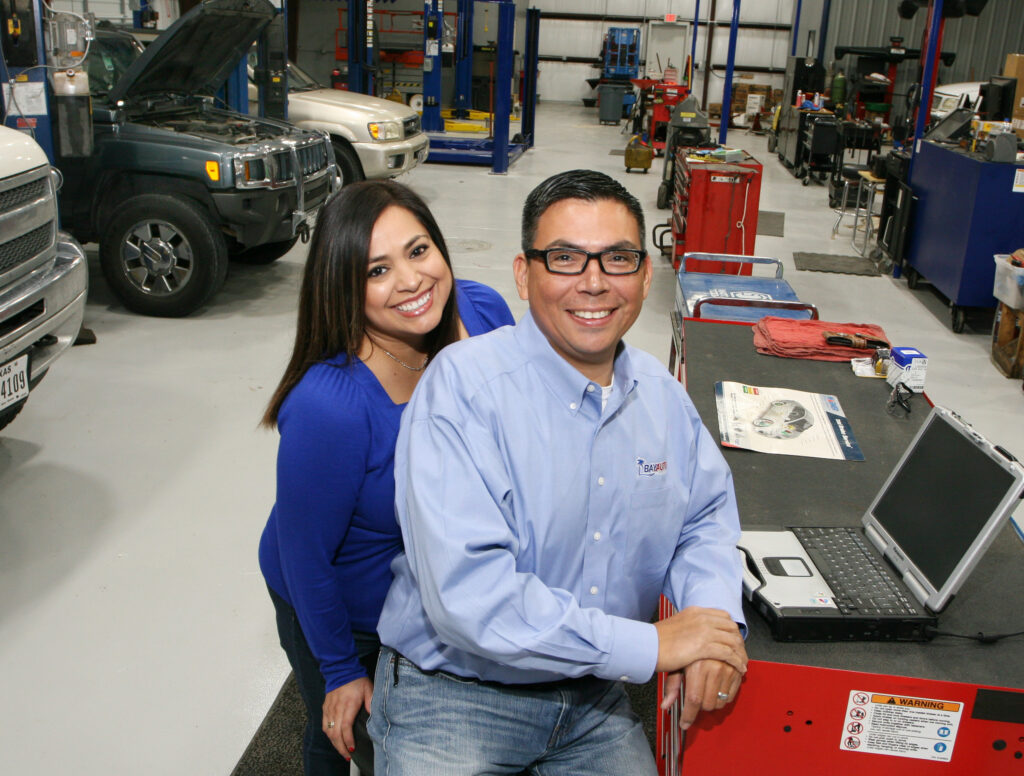 Jason and Olivia Jaimes of Bay Auto Service recently relocated their business to a bigger, better space. The new facility is located at 5626 Kostoryz Road in Corpus Christi. Photo by Carrie Robertson Meyer