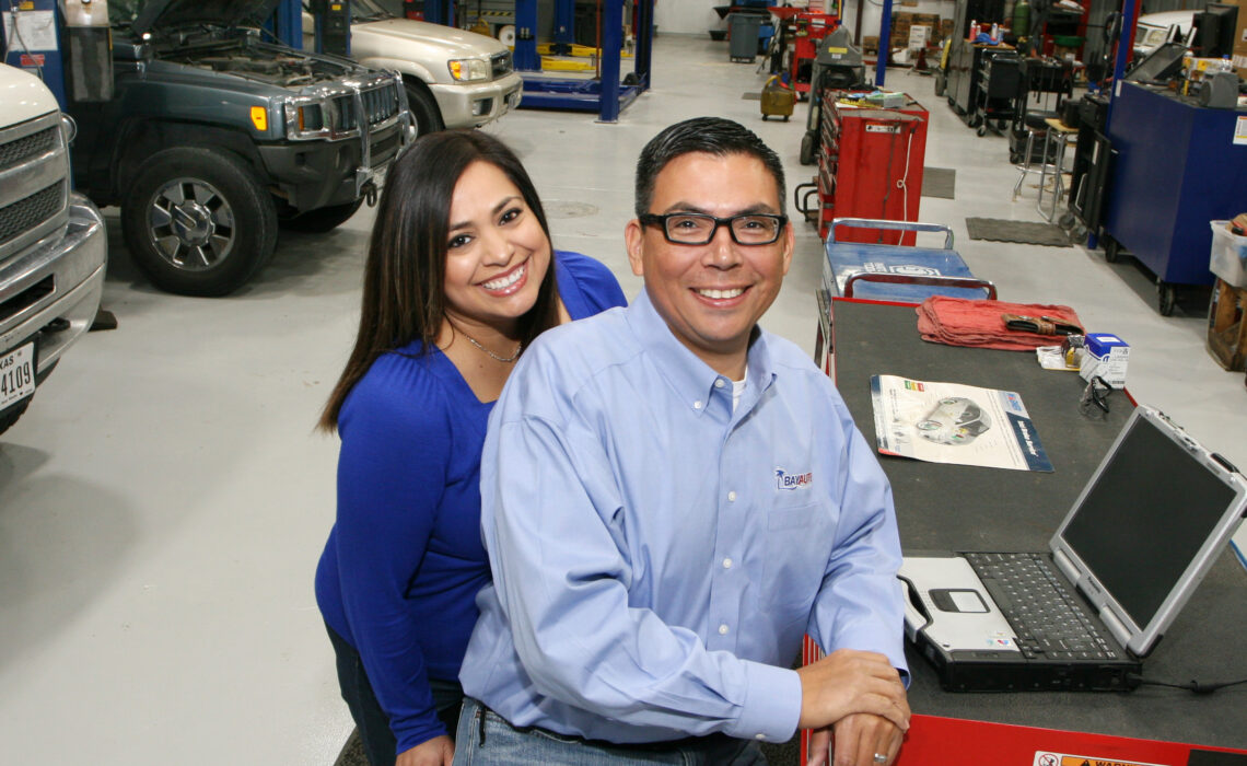 Jason and Olivia Jaimes of Bay Auto Service recently relocated their business to a bigger, better space. The new facility is located at 5626 Kostoryz Road in Corpus Christi. Photo by Carrie Robertson Meyer