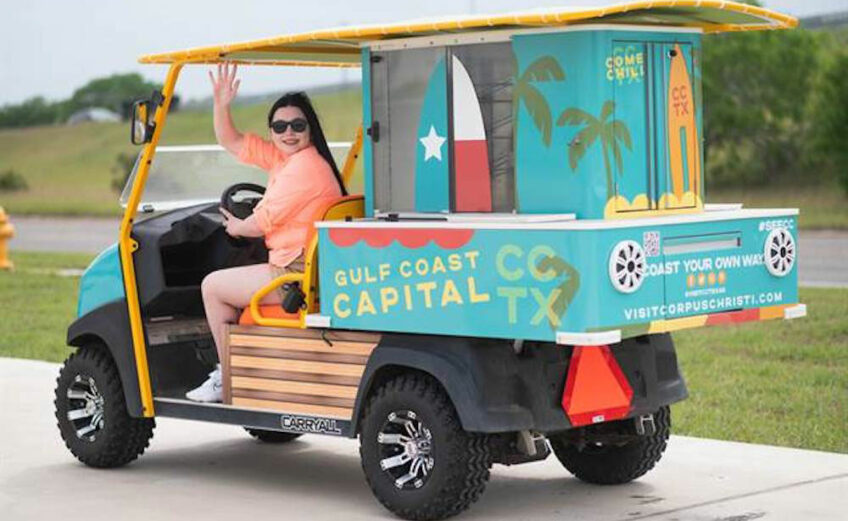 Watch for Gulf Carts on the beaches of Padre and Mustang islands this summer. Volunteers on board are looking to help visitors get the most out of their vacation in the Coastal Bend. Gulf Coasters are giving out information and gifts and awarding prizes. Courtesy photo