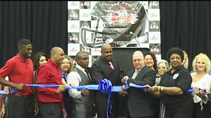 The United Corpus Christi Chamber of Commerce recently held a ribbon cutting for the Corpus Christi Rage. As a new indoor football team in a newly formed Area Developmental League, the Rage will begin its first season in March 2017 at the American Bank Center. Courtesy photo