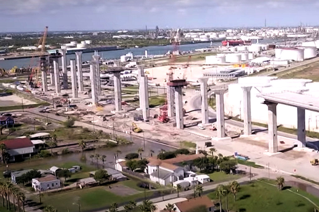 The new Harbor Bridge is being built next to residential areas in a predominantly Black neighborhood. A nonprofit representing area residents has filed a complaint with the U.S. Department of Transportation and against the state’s transportation agency alleging noncompliance with an agreement to improve parks in the affected neighborhoods.