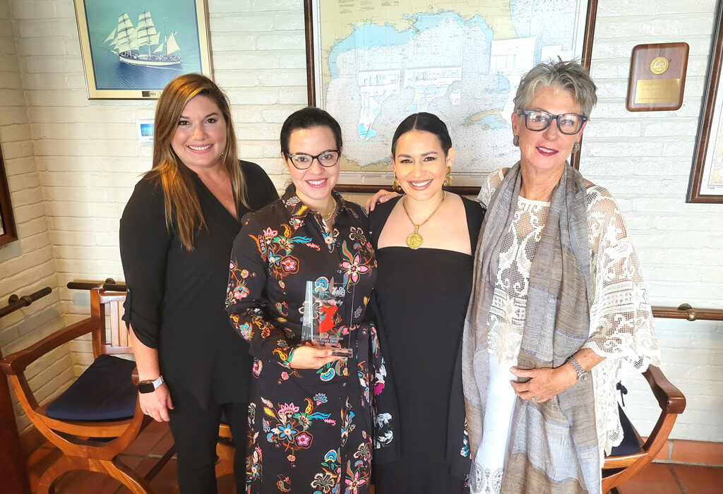 Corpus Christi American Heart Association’s Inaugural Woman of Impact nominees Lindsay Browne (left), Rosaura De Los Santos Bailey, Alexa Gignac, and Paulette Kluge. Photo courtesy of Corpus Christi AHA