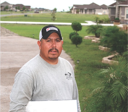 Anthony Garduno started his own landscaping business in 2011, expanding from lawn maintenance to landscaping design for both commercial and residential properties. Photo by Carrie Robertson Meyer/Third Coast Photo