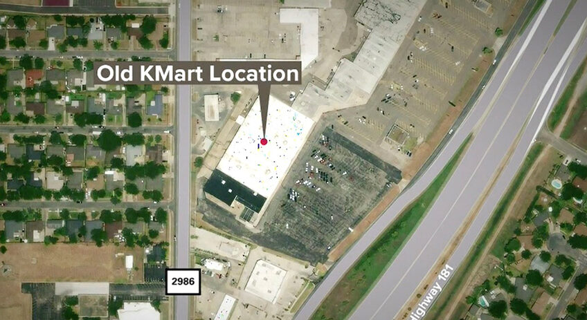 The old Kmart shopping center in Portland, Texas, is a prime location for retail. The property, which has 500 feet of frontage along U.S. 181 and 200 feet of Wildcat Drive, has a combined traffic count of 85,000 vehicles per day.