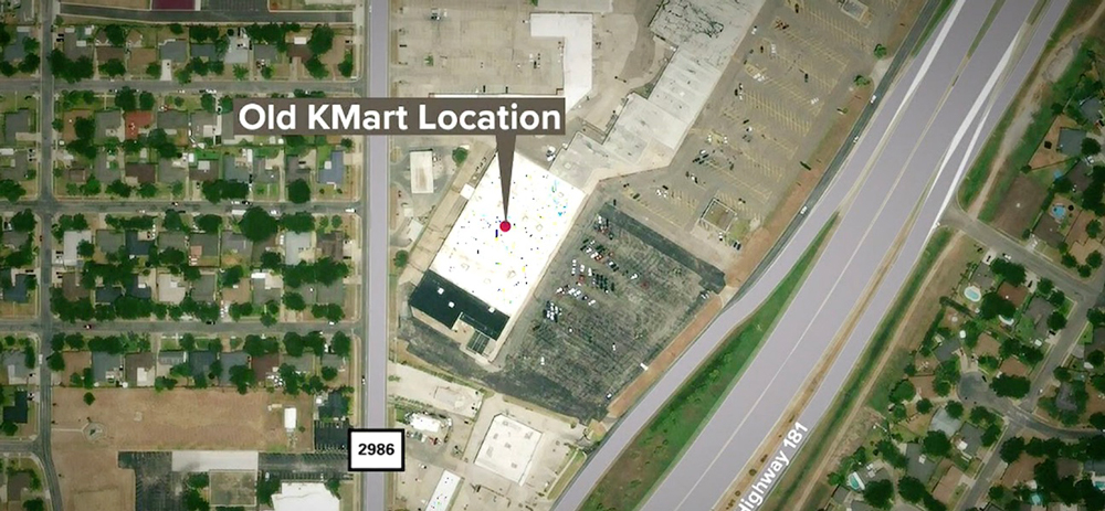 The old Kmart shopping center in Portland, Texas, is a prime location for retail. The property, which has 500 feet of frontage along U.S. 181 and 200 feet of Wildcat Drive, has a combined traffic count of 85,000 vehicles per day.