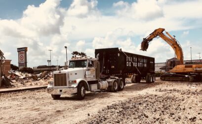 The site of Corpus Christi’s first Raising Cane’s chicken fingers restaurant was once a Taco Cabana. One of Moore Plaza’s first tenants, Taco Cabana closed in 2017. The building was demolished in early July. Photo by Roland Chiapoco