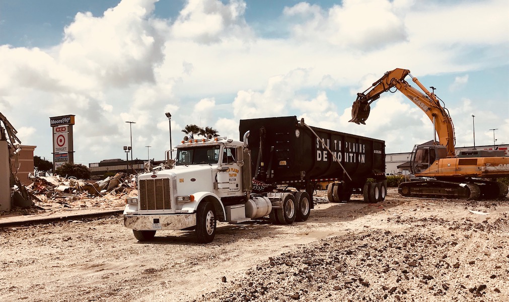The site of Corpus Christi’s first Raising Cane’s chicken fingers restaurant was once a Taco Cabana. One of Moore Plaza’s first tenants, Taco Cabana closed in 2017. The building was demolished in early July. Photo by Roland Chiapoco