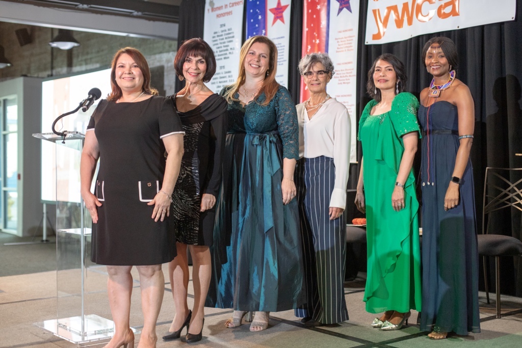The YWCA Annual Mission Membership Meeting will feature the 2019 Y Women in Careers honorees Starr Flores (left), Dr. Bunny D. Forgione, Sarah Garza, Trina C. Martinez, Dr. Marita Rafael, Liza Wisner, and (not pictured) Connie Rivera. Courtesy photo