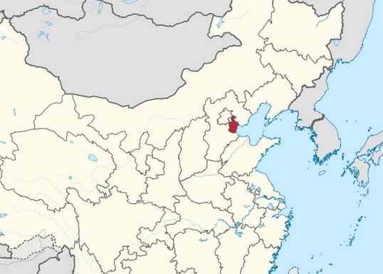 The red section on this map represents Tiajin, the fourth largest of five major municipalities in China. The city of 15 million recently entered into a Memorandum of Understanding with the City of Corpus Christ. Map adapted from WikiCommons image.