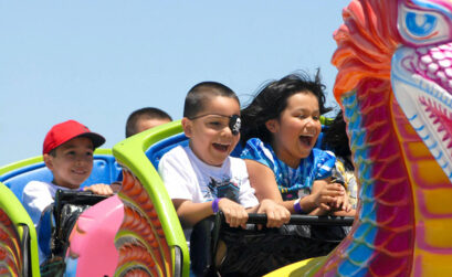 Young pirates enjoy a carnival ride at Buc Days. Courtesy photo