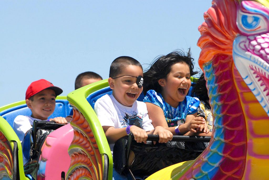 Young pirates enjoy a carnival ride at Buc Days. Courtesy photo