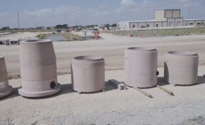 Site work began late last year on a 1,300-acre plot of land near Gregory where ExxonMobil and Saudi Basic Industries Corp. plan to build a $10 billion plastics plant. Courtesy photo