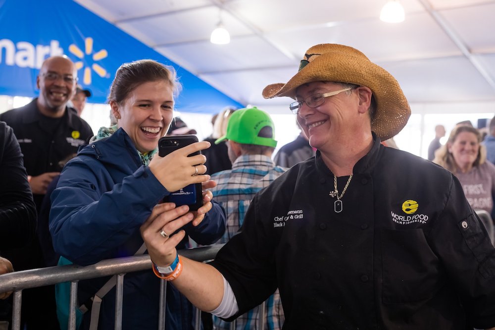 Gail Huesmann, executive chef of Black Marlin Bar and Grill at the Palmilla Beach Resort and Golf Community, at the World Food Championships in Orange Beach, Alabama, November 2018. She placed second in the World Chef Challenge. Photo courtesy of World Food