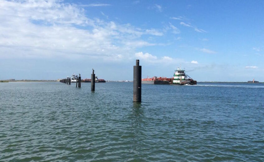 The 82 moorings set up to park barges in the Lydia Ann Channel are located across from the Port Aransas Lighthouse, just off the south bank of San Jose Island between beacons 97 and 101. Courtesy photo