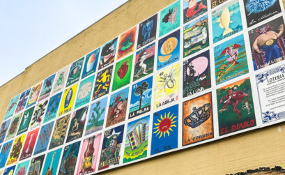 One of the most popular of the murals in downtown Corpus Christi is Loteria!, located on the south wall of 619 Chaparral St. The mural is 56 feet by 24 feet. Lorteria! merchandise is available at K Space Contemporary art gallery at 412 Starr Street. Photo by JoAnna Kopp