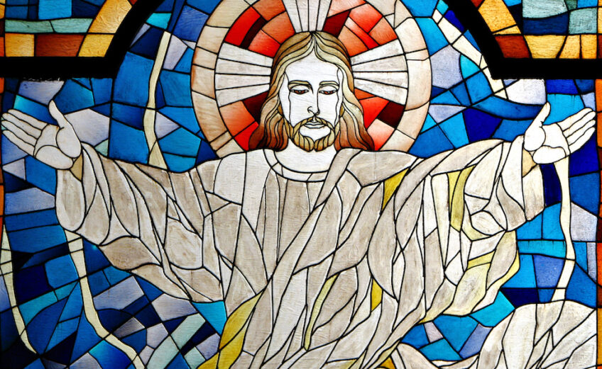 A stained-glass window depicting Jesus Christ posted on the Facebook page of the Catholic Diocese of Corpus Christi. Courtesy photo