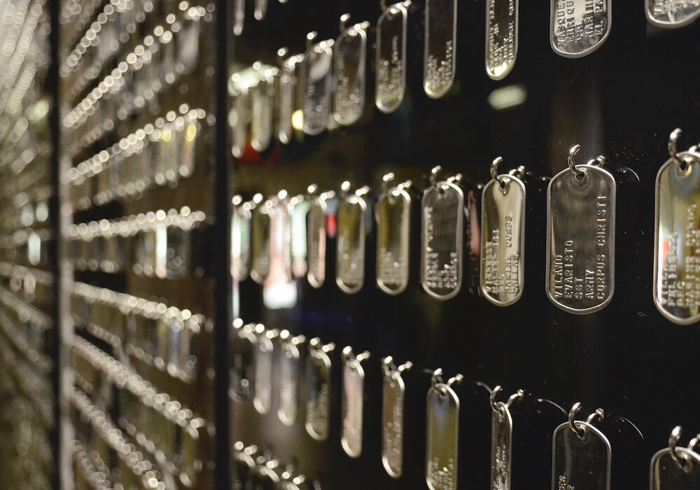 Panels of dog tags honoring the 3,414 Texans who fought and died in the Vietnam War are now on display at the Texas Surf Museum, 309A N. Water St. in Corpus Christi. A ribbon cutting ceremony and reading of the names will begin at 11 a.m. Monday, November 11, Veterans Day. Courtesy photo