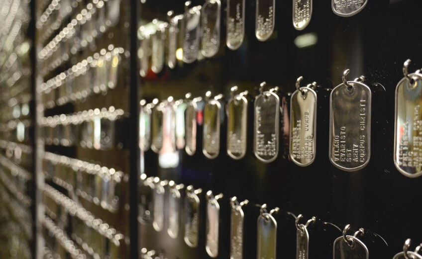 Panels of dog tags honoring the 3,414 Texans who fought and died in the Vietnam War are now on display at the Texas Surf Museum, 309A N. Water St. in Corpus Christi. A ribbon cutting ceremony and reading of the names will begin at 11 a.m. Monday, November 11, Veterans Day. Courtesy photo