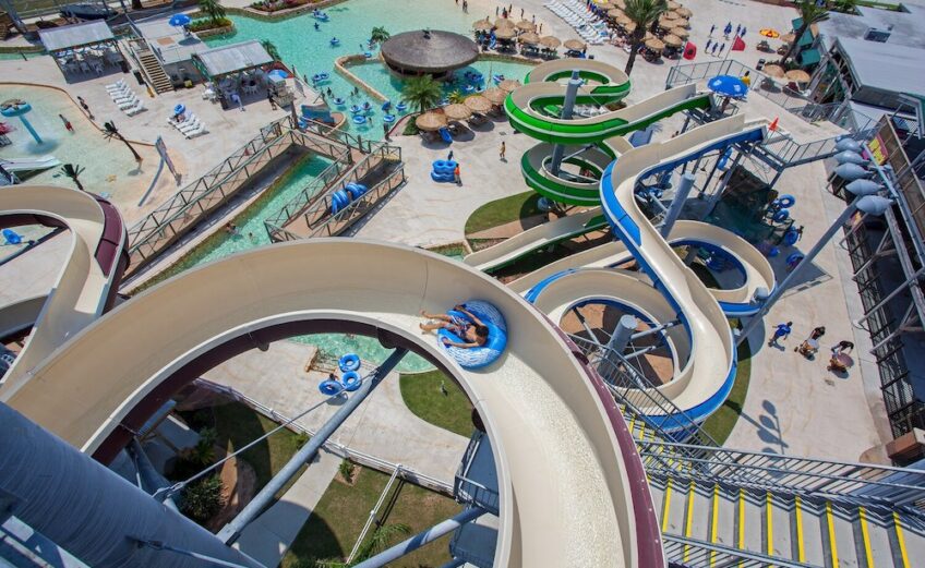 Hurricane Alley Waterpark at 702 E. Port Ave. next to Whataburger Field in downtown Corpus Christi has reopened at 25 percent capacity. Courtesy photo