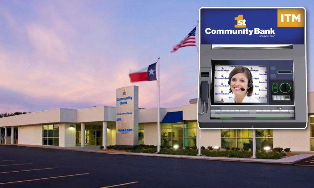 During banking hours, First Community Bank ATMs become ITMs, or interactive teller machines, with expanded services and a live teller. They act as ATMs 24 hours a day, seven days a week. Courtesy photo