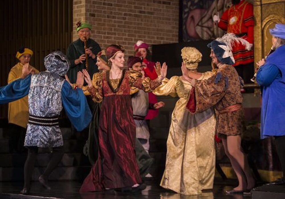 More than 180 people in authentic Renaissance costumes perform the Boar’s Head & Yule Log Festival at 3 p.m., 5 p.m., and 7 p.m. Saturday, January 11, at First Christian Church, 3401 Santa Fe in Corpus Christi. Courtesy photo