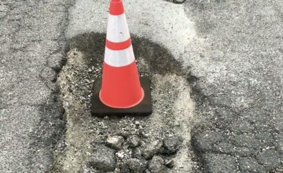 Report your most hated potholes to the city hotline at 361-826-2489 (CITY) for the upcoming Pothole Blitz, which takes place May 10-24. Courtesy image