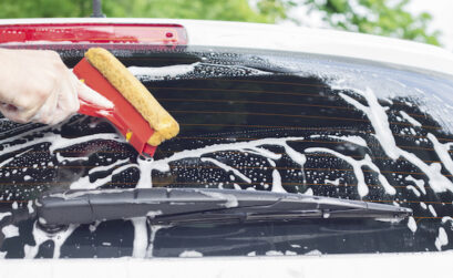 Cleaning the front and back windshields are the most important part of maintaining good visibility when driving.