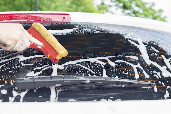 Cleaning the front and back windshields are the most important part of maintaining good visibility when driving.