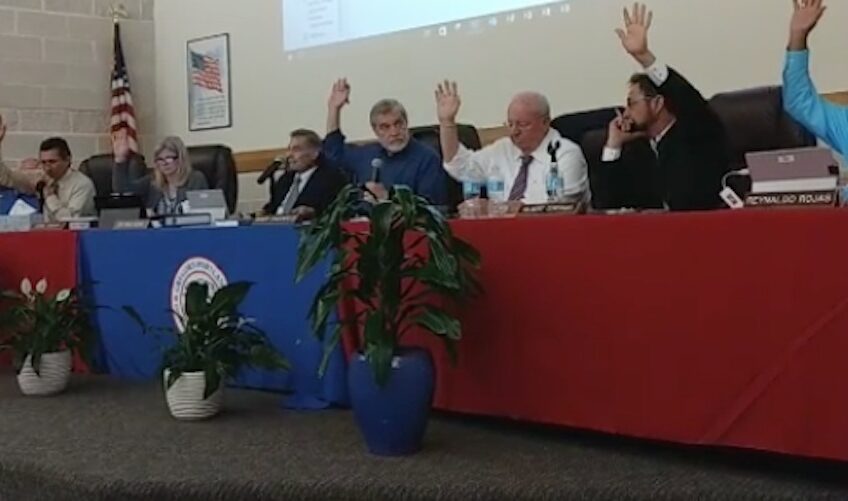 Members of the Gregory-Portland school board voted 6-0, with one abstention, to grant tax abatements to ExxonMobile and its proposed steam cracker plant slated for Portland. Courtesy Photo