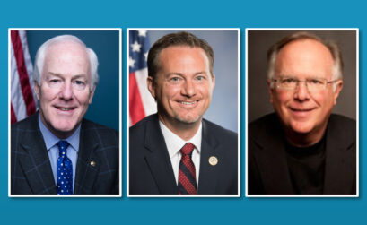 U.S. Sen. John Cornyn (left), U.S. Rep. Michael Cloud, and state Rep. Todd Hunter were on a teleconference with 273 participants Monday, March 30, to answer questions about the $2.2 trillion coronavirus relief package approved by Congress and what it means for the Coastal Bend.