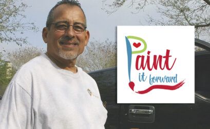 ABC Painting and Drywall owner Joe Solis Jr. and his wife, Debbie Hoffman-Solis, started the only Paint it Forward program in Texas last year. Nominations for the second Corpus Christi home improvement event are being accepted through Sept. 30. Photo by Carrie Robertson Meyer/Third Coast Photo