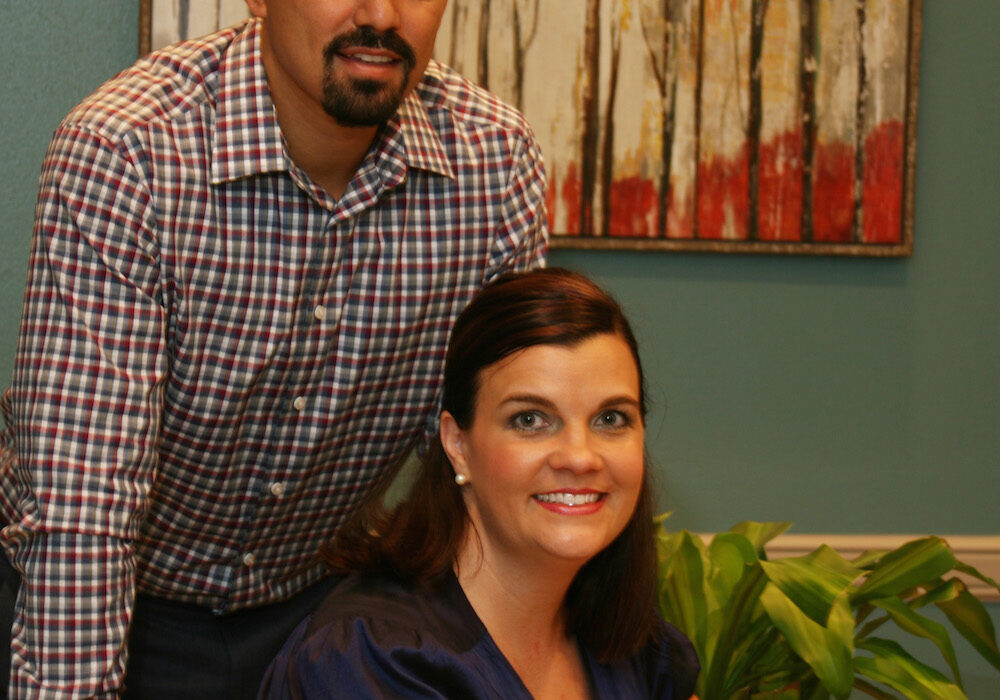 Mark and Ashley Ginithan, owners of C.C. Staples Management, held an open house recently of their newly opened company headquarters in Staples Tower at Six Points in Corpus Christi. Photo by Carrie Robertson Meyer/Third Coast Photo