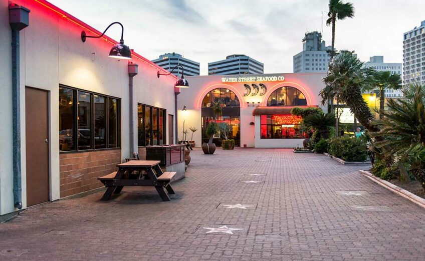 The courtyard at WaterStreet Market is the location of the South Texas Music Walk of Fame with more than 75 stars for influential musicians, festivals and organizations in the Coastal Bend. Courtesy photo