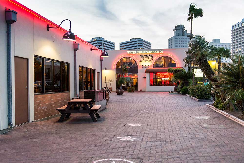 The courtyard at WaterStreet Market is the location of the South Texas Music Walk of Fame with more than 75 stars for influential musicians, festivals and organizations in the Coastal Bend. Courtesy photo