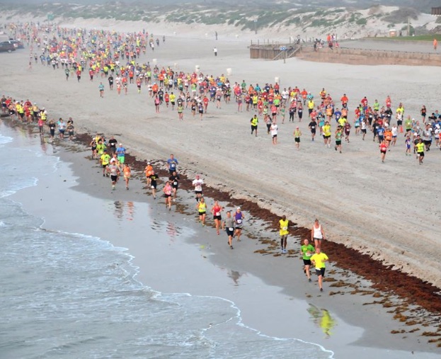 The Beach to Bay Relay hits the sands of Corpus Christi on Saturday, May 16. Teams consist of six runners each, with each leg of the race covering about 4 miles each.