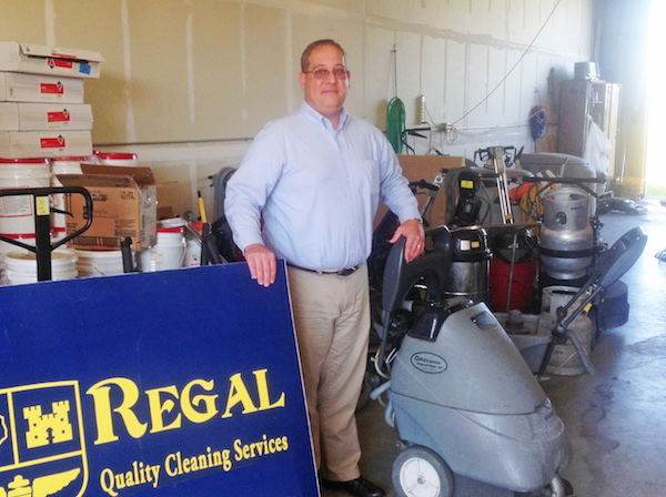 Shawn Dark, owner of Regal Quality Cleaning in Corpus Christi, values and mentors his employees, offering opportunities for advancement. 'Helping your staff take positive steps in their lives will have a positive effect on your business,' he told Corpus Christi Business News. Photo by Suzanne Freeman