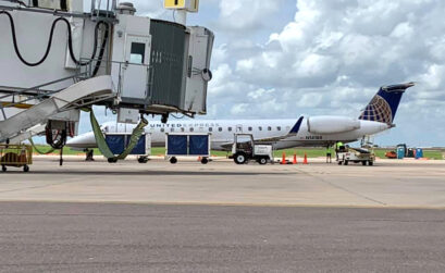 Corpus Christi International Airport will receive new and updated passenger walkways (foreground) and runway improvements as part of nearly $7 million in funding recently approved by the City Council. Courtesy photo